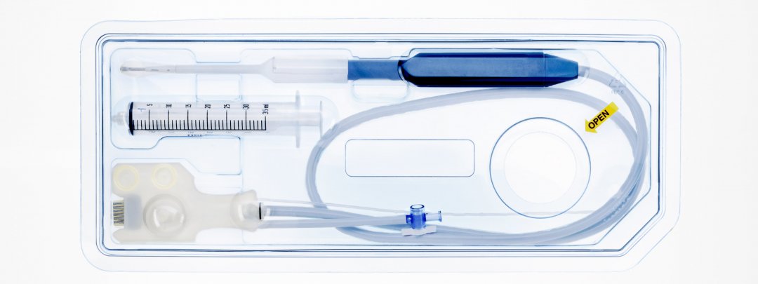 Systeemonderdeln voor een ballonkatheter in de poliklinische gynaecologie